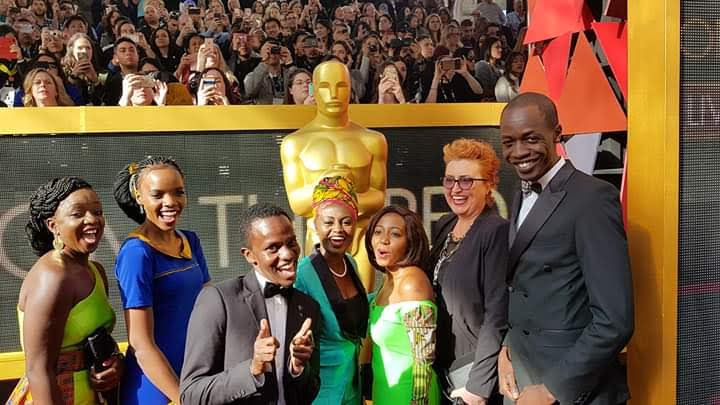 Watu Wote cast and crew at the 90th Oscars in Los Angeles
